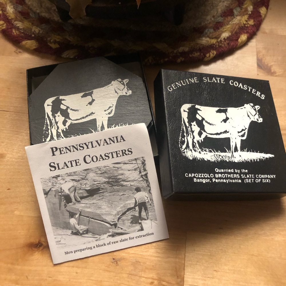 Cow Coasters (slate)